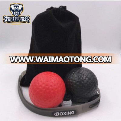 Head-mounted silicone sweatband boxing reflex speed ball