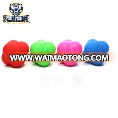 Silicone Six angle reaction ball speed response ball for agile training